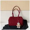 Bolso de hombro de moda estilo coreano transfronterizo para mujer, nuevo bolso Boston de lona informal de gran capacidad, bolso de axila para commuter, moderno