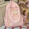 Mochila Escolar Estilo Coreano Ins Estilo Preppy Estampada para Mujer, Mochila Versátil y Dulce, Gran Capacidad Ligera para Estudiantes de Campus
