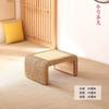 Mesa de té de ratán tatami, mesa de balcón, mesa de té sencilla, mesa de ventana salediza, mesa baja para el hogar, plataforma para el hogar, mesa pequeña combinada