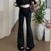 Traje de Maternidade Outono 2026: Blusa Elegante de Gola Redonda Slim Fit + Calça de Tricô com Bolinhas Conjunto Maternidade