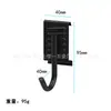 Armazenamento de Garagem Cabide de Armazenamento Montado na Parede Ferramentas de Jardim Removíveis Rack de Armazenamento de Grande Capacidade Gancho de Placa Calha
