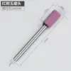Cabezal de Lijado Eléctrico, Muela de Lijado, Herramienta de Taladro Eléctrico, Cabezal de Lijado Pequeño, Pedernal, Cabezal de Lijado de Corindón Rojo, Vástago de 3 mm