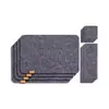 Fabricantes de origen posavasos de fieltro para mesa bolsa para cubiertos absorción de agua antideslizante aislamiento posavasos de mesa se puede añadir LOGOTIPO