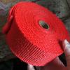 Cinto de Banana Isolado Vermelho Carro Modificado Resistente a Alta Temperatura Tubo de Escape Envolto Pano Algodão Isolado de Fibra de Vidro Cabeça Queimada