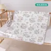 Almohadilla de Diafragma para Bebé de Algodón Peinado Impermeable Lavable Tamaño Grande Almohadilla para la Tía Fisiológica Colchón con Estampado para Bebé Recién Nacido