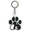 Bonito dos desenhos animados chaveiro acessórios diy dupla face cão pata impressão chaveiro pvc ornamentos bugigangas em estoque atacado