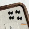 Accesorios para Uñas Falda de Lunares Perla de Moda Lazo Accesorios de Corbata de Moño Negra Clásica de Gama Alta
