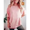 [Camiseta de Algodón Talla Europea] Ropa de Verano para Hombres y Mujeres, Camisetas Lisas de Cuello Redondo, Producción de Fábrica al por Mayor