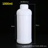 100 200 500 1000ml botella química blanca botella de pesticida botella de plástico para muestras de reactivos sellada