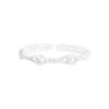 1511 Estilo Coreano INS Nicho Luz Luxo Design Twist Winding Knot Anel Aberto Prata Esterlina S925 Anel de Prata Feminino