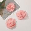 Estilo Retro Hong Kong Organza Multicapa Borde Quemado Camelia DIY Hecho a Mano Todo Fósforo Pasador Accesorios para el Cabello Accesorios para Ropa Venta al por Mayor