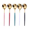 Vajilla de Acero Inoxidable 410, Cuchara Principal para Comida Estilo Chino Estilo Nórdico, Cuchara Moderna Portuguesa, Cuchara de Acero Inoxidable Estilo Occidental para Hotel