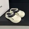 Sandalias Birkenstock de suela gruesa de 6 cm para mujer, zapatos de verano de moda para exteriores que aumentan la altura, chanclas cerradas de EVA impermeables y antideslizantes para la playa de otoño