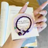 2026 Super Hada Doble Círculo Aterrizaje Pulsera de Perlas Moradas Amuletos Morados Pulsera de Perlas Suerte Lujo Ligero Regalo para Novia Pulsera Regalo
