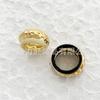 Anel Europeu e Americano Transfronteiriço Metal Cobre Dourado Esmalte Vidrado Contraste Ouro Negro Versátil alta qualidade Anel