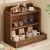 Suporte de copos de mesa, suporte de armazenamento de copos em várias camadas, armazenamento de xícaras de chá e café de mesa, pequena prateleira vintage
