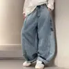 Jeans para Niños Otoño 2026 Nuevos Pantalones Largos de Otoño para Niños Pantalones de Pierna Recta Estilo Primavera Otoño Sueltos Casuales Modernos
