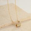 Collar de Acero de Titanio de Cintura Pequeña que No se Desvanece para Mujer Diseño Nicho Ins Conjunto para Pareja Apilado de Doble Capa de Gama Alta Joyería de Mano