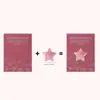 Cristal Natural No Poroso Transfronterizo 12 Piezas Estrella de Cinco Puntas con Tarjeta Juego de Regalo de Joyería DIY Decoración