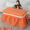 Mesa Calefactora Rectangular Plegable de Bambú para Uso Doméstico, 1.2 Metros de Largo, Mesa Calefactora Simple de Invierno para Sala de Estar