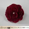 Venta directa de fábrica de flores artificiales rojas con miles de estilos para elegir, incluyendo rosas burdeos y dalias, para materiales de decoración de bodas