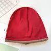 Gorro Holgado con Borde Enrollado para Mujer, Gorro de Punto Grande para Otoño e Invierno, Gorro de Punto Cálido que Protege los Oídos, Gorro Versátil de Estilo Coreano para Postparto