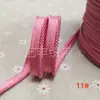 En stock 48 colores poliéster velcro con borde de cordón ribeteado tira de inserción de cuerda para ropa colchas sofás cojines tira de ribete