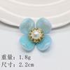 Kwai Sha novo diamante flor resina acessórios furo sapatos fivela diy acessórios sapatos flor acessórios acessórios para o cabelo atacado