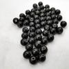 Pulseira preta de contas de germânio contas 8mm contas soltas pulseira de bola acessórios de colar contas de germânio feitas à mão