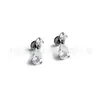 F136 Titanio Labio Uña Gota de Agua Incrustado Circonita Uña de Oreja Uña de Cartílago Oreja Transfronterizo G23 Aleación de Titanio Body Piercing Joyería Pendientes