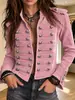 Chaqueta de Trabajo Americana Transfronteriza de Desarrollo Propio Annuo Abrigo para Mujer Holgado Casual Manga Larga Corto Estilo Retro Moda Top
