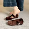 Zapatos de entrenamiento alemanes estilo ballet con plataforma gruesa para aumentar la altura para mujer, nuevos zapatos Mary Jane de otoño 2026, mocasines casuales