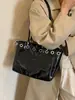 Bolso de mujer de gran capacidad, nuevo bolso tote vintage de otoño 2026 para ir al trabajo, bolso de hombro y cruzado versátil de alta gama