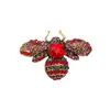 Broche de Abeja de Diamantes de Colores Vintage Original, Pin de Nicho Incrustado con Circonita Roja, Accesorio Personalizado de Alta Gama para Abrigos