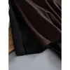 Novo estilo de verão para mulheres plus size 300kg, blusa de malha fina gelada de cor sólida, gola V, comprimento médio, estilo solto, para usar por baixo