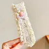 Parche Floral de Punto Francés para Flequillo, Parche Mágico para el Cabello para Mujeres, Cinta para el Cabello sin Presión, Diadema para Lavarse la Cara, Diadema, Accesorio para el Cabello