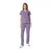 Uniformes de trabalho bordados personalizados mais vendidos da TEMU, com absorção de suor e respiráveis, unissex para médicos e enfermeiros, uniformes cirúrgicos