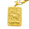 Ouro de Areia Vietnamita Oito Deuses Guardiões Pingente Quadrado Sólido Colar Grosso Masculino Joias Acessórios Yiwu Atacado