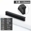 Manija de Puerta de Armario de Aleación de Aluminio Negra Estilo Americano Moderna Simple Alargada en Forma de T de Un Metro Manija de Puerta de Gabinete Manija de Cajón de Gabinete