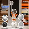 Projeção de céu estrelado astronauta decoração de sala de estar, grande ornamento de gabinete de TV de chão, presente de inauguração de casa nova