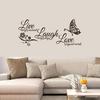 Nueva pintura decorativa creativa de mariposa Live Love English, dormitorio, sala de estar, pegatinas de pared impermeables de PVC para protección ambiental, venta al por mayor
