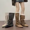 Botines de Tobillo con Tiras y Punta Aguda Estilo Retro First Encounter para Mujer, Nueva Colección Otoño 2026, Tacón Oculto, Diseño Único, Botas Largas Adelgazantes