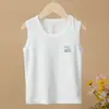 Camisetas de Verano Finas sin Mangas Estilo Coreano Modernas para Niños Pequeños Niños y Niñas Estampado de Dibujos Animados Camisetas sin Mangas Verano