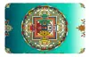 Estilo Étnico de Xizang Thangka Adesivos Decorativos para Geladeira e Outros Metais Mandala Sutra do Coração Patch de Vidro de Cristal Adesivos Magnéticos Macios para Geladeira