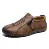 Zapatos de mujer cosidos a mano de venta caliente transfronteriza, zapatos de hombre, zapatos de pareja, zapatos planos casuales, botas Martin A8062