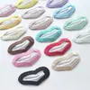 Clip de Pinza para el Cabello de Bebé de Tela de Seda Imitación con Forma de Corazón de Melocotón de 3 cm Accesorios para Ropa Infantil Tocados Pinza para el Cabello de Mascota Anti-Rayaduras