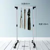 Estante Retráctil de Pie para Balcón Acero Inoxidable Tendedero Doble Barra Barra Sencilla para Ropa Dormitorio Elevable Hogar