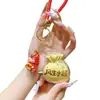 Bolsa de la Suerte Oro 999 Colgante para Teléfono Llavero Accesorio Buena Suerte Cadena para Teléfono Móvil Regalo para Influencer Transmisión en Vivo