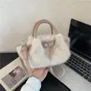 Bolsos de Peluche Otoño/Invierno para Mujer 2026 Nuevo Estilo Coreano Moda Bolso de Piel de Nube Bolso Cruzado Versátil Bolso de Mano Pequeño