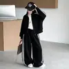 Conjunto de outono para meninas 2026 novo jaqueta curta estilosa para meninas mais velhas casual coreano conjunto de duas peças primavera e outono